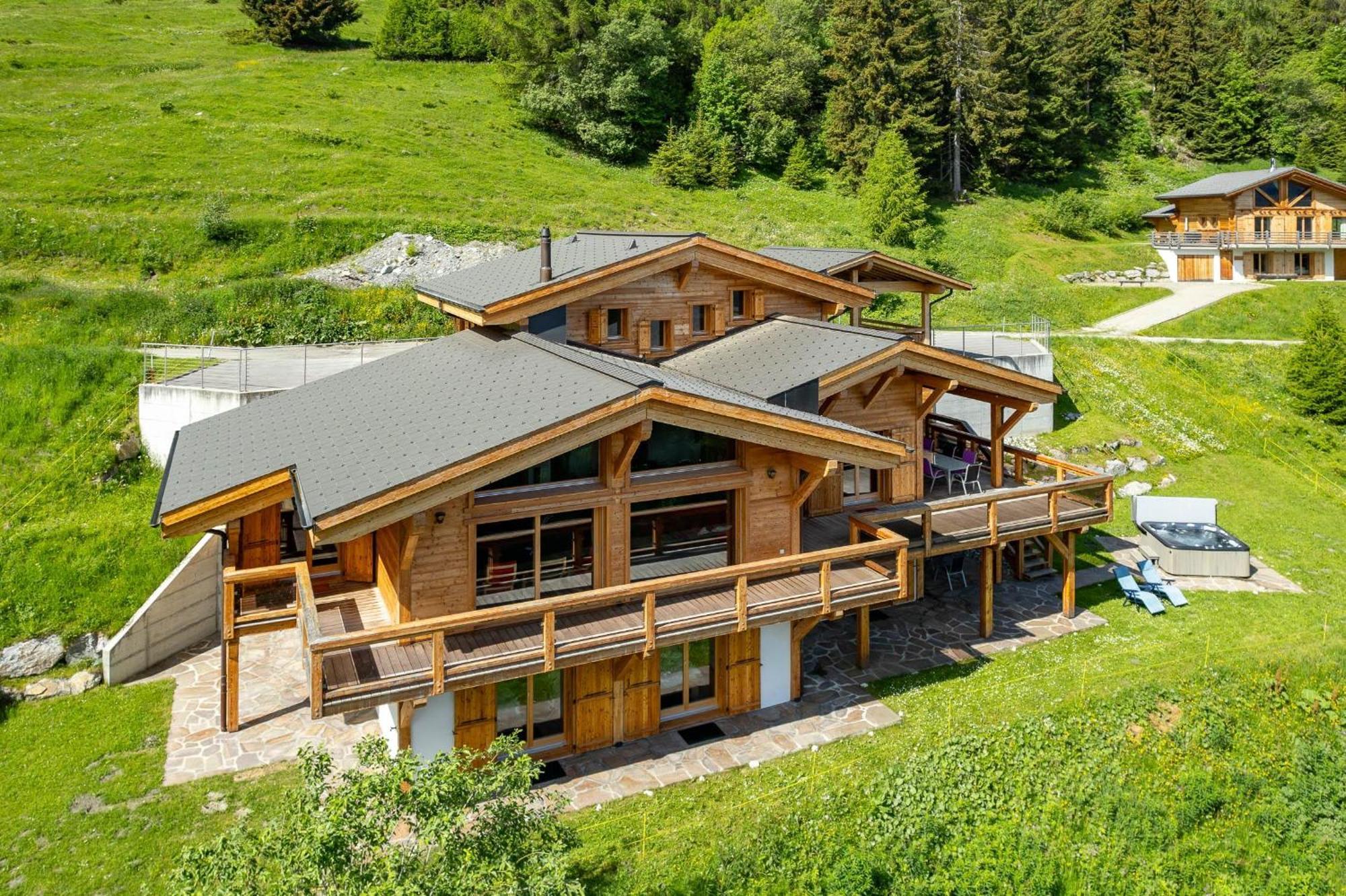 לה צומאז Chalet Flocon De Neige - Jacuzzi - Sauna מראה חיצוני תמונה